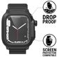 Catalyst Waterproof Case Siliconen Apple Watch - 45 mm Bandje Gespsluiting - Zwart