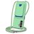 Mobigear Lanyard Card Samsung Galaxy S24 FE Siliconen Hoesje met koord en Pasjeshouder - Groen