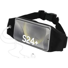 Mobiparts Comfort Fit Belt Telefoonhouder Hardlopen Samsung Galaxy S24 Plus Sport Hoesje Neopreen Heuptas - Zwart