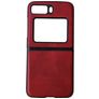 Mobigear Excellent Motorola Razr (2022) Hoesje Hardcase Backcover - Bordeaux Rood