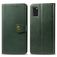 Mobigear Snap Button Samsung Galaxy A41 Hoesje Bookcase Portemonnee - Groen