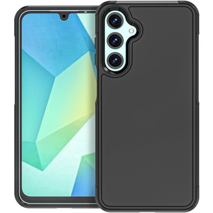 Mobigear Traveller Samsung Galaxy A16 Hoesje Flexibel TPU Backcover - Zwart