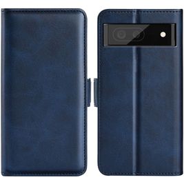 Mobigear Slim Magnet Google Pixel 6a Hoesje Bookcase Portemonnee - Donkerblauw