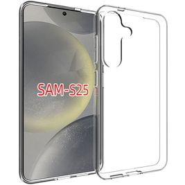 Mobigear Basics Doorzichtig Samsung Galaxy S25 Hoesje Flexibel TPU Backcover - Transparant