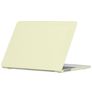 Mobigear Cream Matte MacBook Air 13 Inch (2022-2026) Hoes Hardshell Laptopcover MacBook Case - Geel - Model A2681 / A3113 / A3240 / A3449