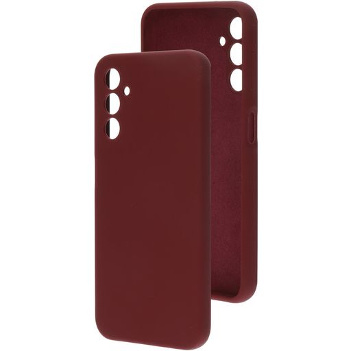 Mobiparts Samsung Galaxy A14 Siliconen Hoesje Backcover - Plum Red
