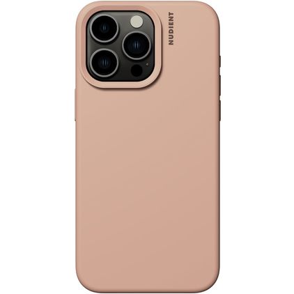 Nudient Base iPhone 15 Pro Max Siliconen Hoesje Backcover - Peach Orange