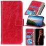 Mobigear Basic Motorola Moto E22i Hoesje Bookcase Portemonnee - Rood