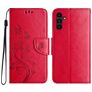 Mobigear Flowers Samsung Galaxy A36 Hoesje Bookcase Portemonnee - Rood
