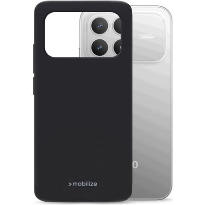 Mobilize Rubber Gelly POCO F9 Pro Hoesje Flexibel TPU Backcover - Zwart