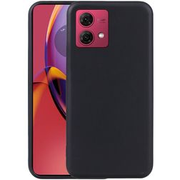 Mobigear Colors Motorola Moto G84 Hoesje Flexibel TPU Backcover - Zwart