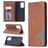 Mobigear Rhombus Slim Samsung Galaxy A52 Hoesje Bookcase - Bruin