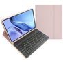 Mobigear Keys iPad 10 (2022) Hoes QWERTY Bluetooth Toetsenbord Bookcase + Stylus Houder - Roze