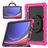 Mobigear RingGuard Samsung Galaxy Tab S10 Ultra Hoes Hard Kunststof,Siliconen Backcover + Stylus Houder + Schouderband + Standaard - Magenta