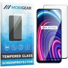 Mobigear Premium Realme C25Y Glazen Screenprotector - Case Friendly - Zwart