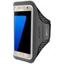 Mobiparts Comfort Fit Telefoonhouder Hardlopen Samsung Galaxy S7 Sport Hoesje Neopreen Sportarmband - Zwart
