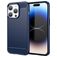 Mobigear Brushed Slim iPhone 15 Pro Max Hoesje Flexibel TPU Backcover - Blauw