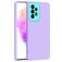 Mobigear Colors Samsung Galaxy A73 Hoesje Flexibel TPU Backcover - Paars