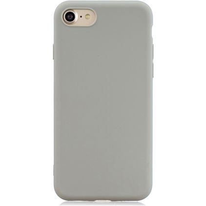 Mobigear Colors iPhone SE (2020) Hoesje Flexibel TPU Backcover - Grijs
