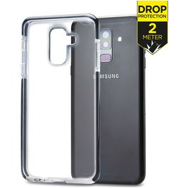 Mobilize Shatterproof Samsung Galaxy A6 Plus (2018) Hoesje Hardcase Backcover Shockproof - Transparant / Zwart