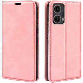 Mobigear Retro Slim Motorola Moto G85 Hoesje Bookcase Portemonnee - Roze