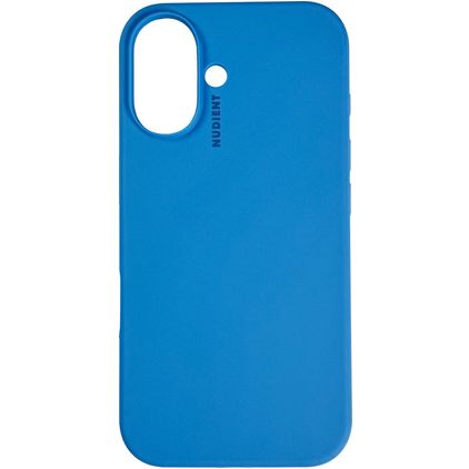 Nudient Base iPhone 16 Plus Siliconen Hoesje Backcover - Vibrant Blue