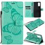 Mobigear Butterfly OPPO Reno 4 Hoesje Bookcase Portemonnee - Turquoise