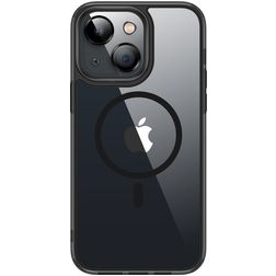 Valenta Trend iPhone 13 MagSafe Hoesje Hardcase Backcover - Transparant / Zwart