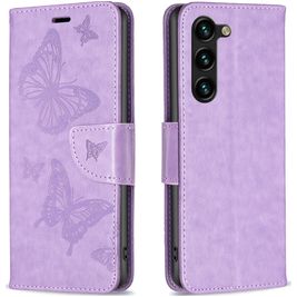 Mobigear Butterfly Samsung Galaxy S24 Plus Hoesje Bookcase Portemonnee - Paars