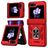 Mobigear Armor ring Samsung Galaxy Z Flip 7 FE Hoesje Hardcase Backcover Shockproof met Ringhouder - Rood