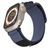 Mobigear Outdoor Nylon Apple Watch Bandje Klittenbandsluiting - 42/41/40/38 mm - Donkerblauw