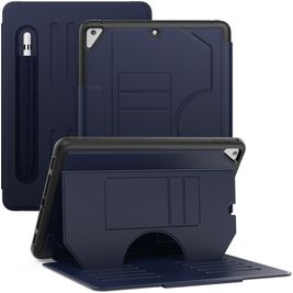 Mobigear Magnetic Folio iPad Air 2 (2014) Hoes Bookcase + Stylus Houder - Marineblauw
