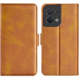 Mobigear Slim Magnet OPPO Reno 8 5G Hoesje Bookcase Portemonnee - Cognac