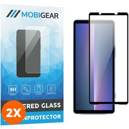 Mobigear Premium Sony Xperia 5 V Glazen Screenprotector - Case Friendly - Zwart (2-Pack)