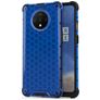 Mobigear Honeycomb OnePlus 7T Hoesje Hardcase Backcover Shockproof - Blauw