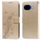 Mobigear Flowers Google Pixel 10a Hoesje Bookcase Portemonnee - Goud