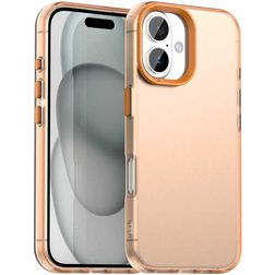 Mobigear Crystal iPhone 17 Hoesje Hardcase Backcover - Oranje