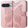 Mobigear Butterfly Google Pixel 9 Hoesje Bookcase Portemonnee - Roségoud