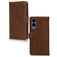 Mobilize Wallet Samsung Galaxy S25 Edge Hoesje Echt Leer Bookcase Portemonnee - Bruin