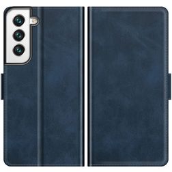 Mobigear Slim Magnet Samsung Galaxy S22 Hoesje Bookcase Portemonnee - Blauw