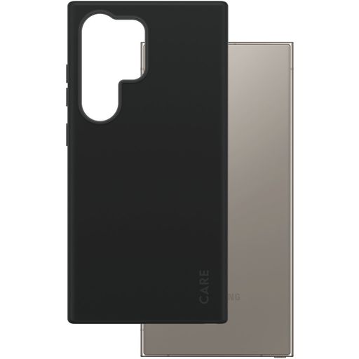 CARE by PanzerGlass Fashionable Samsung Galaxy S25 Ultra Siliconen Hoesje Backcover - Zwart