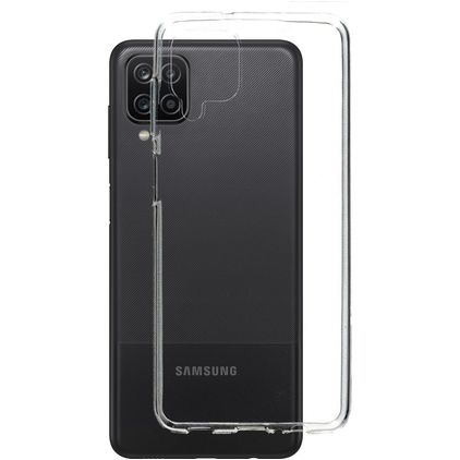 Mobiparts Classic Doorzichtig Samsung Galaxy A12 Hoesje Flexibel TPU Backcover - Transparant