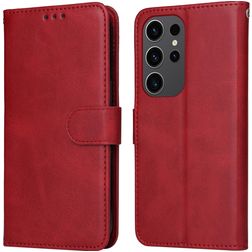 Mobigear Wallet Samsung Galaxy S24 Ultra Hoesje Bookcase Portemonnee - Rood