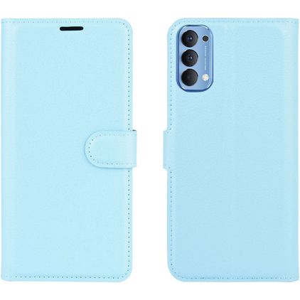 Mobigear Classic OPPO Reno 4 Hoesje Bookcase Portemonnee - Blauw