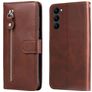 Mobigear Zipper Samsung Galaxy S23 Hoesje Bookcase Portemonnee - Bruin