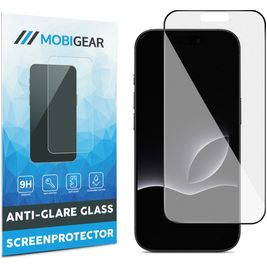 Mobigear Premium iPhone 17 Pro Glazen Screenprotector Anti-Glare - Case Friendly - Zwart