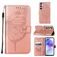 Mobigear Butterfly Samsung Galaxy A55 Hoesje Bookcase Portemonnee - Roségoud