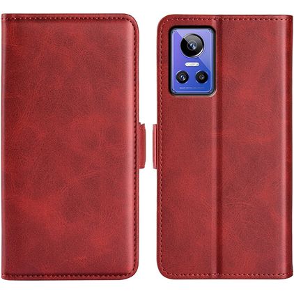 Mobigear Slim Magnet Realme GT Neo 3 Hoesje Bookcase Portemonnee - Rood