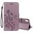 Mobigear Flowers iPhone XR Hoesje Bookcase Portemonnee - Paars