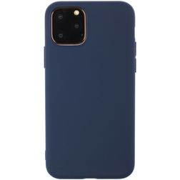 Mobigear Colors iPhone 12 Hoesje Flexibel TPU Backcover - Blauw